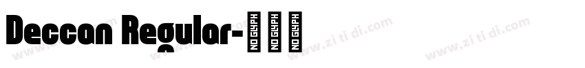Deccan Regular字体转换